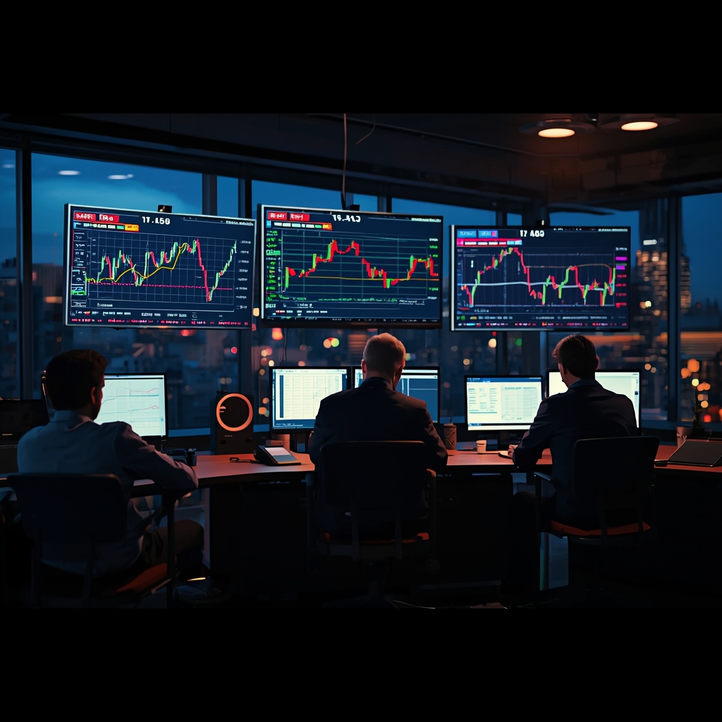 Traders watching conflicting market headlines with skepticism