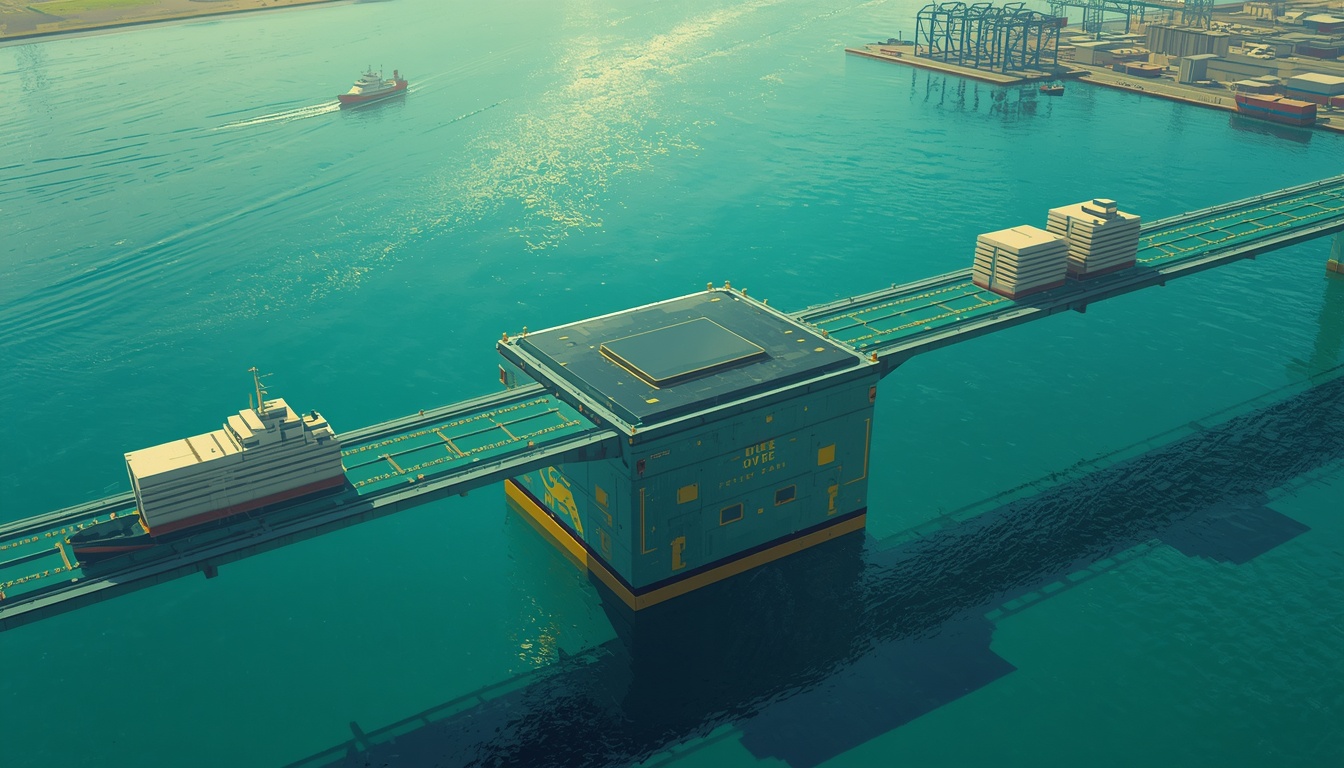 Symbolic chip bridge balancing supply chains and labor data