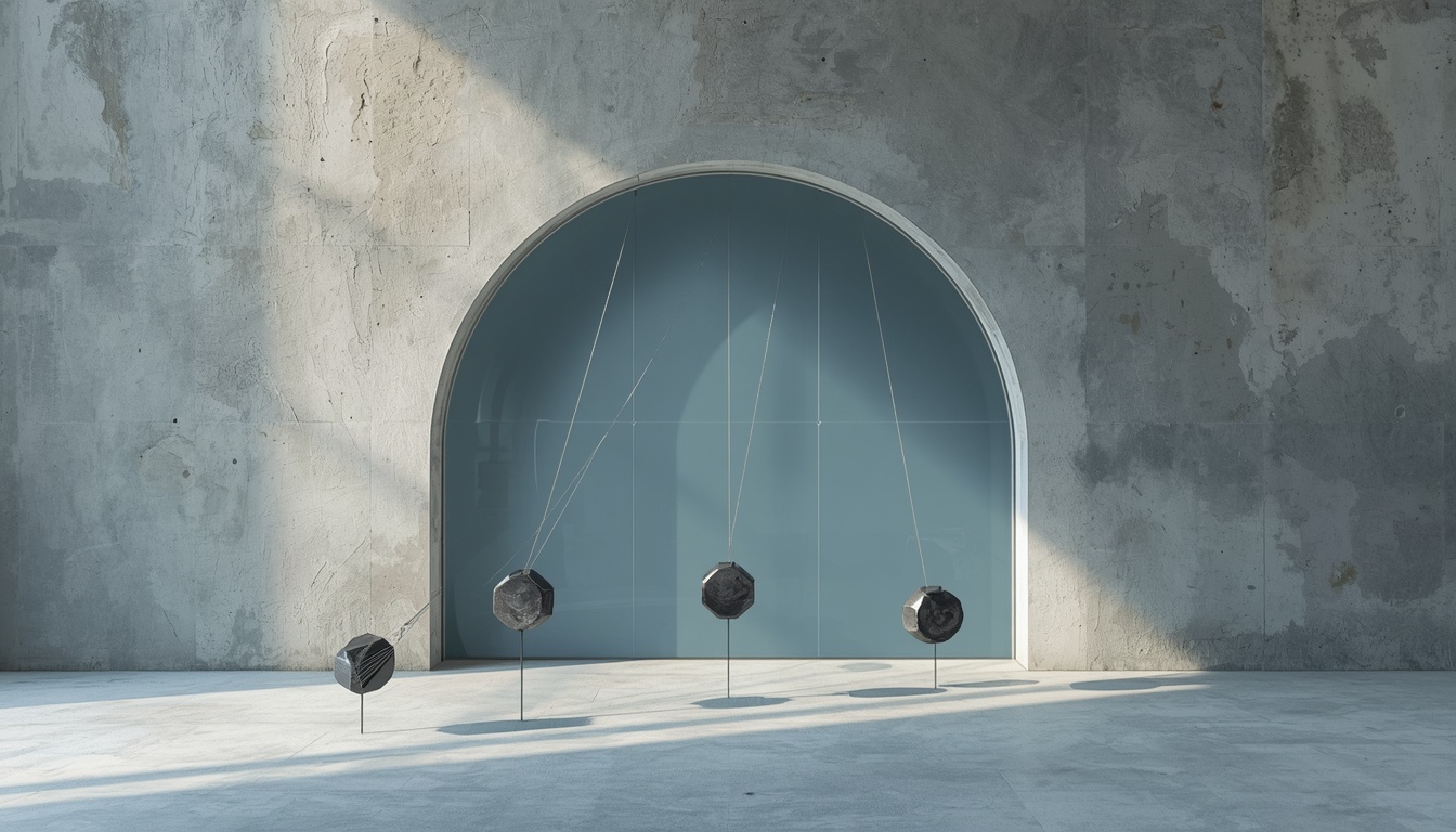 Conceptual paper and glass installation showing policy pressure and duration risk.
